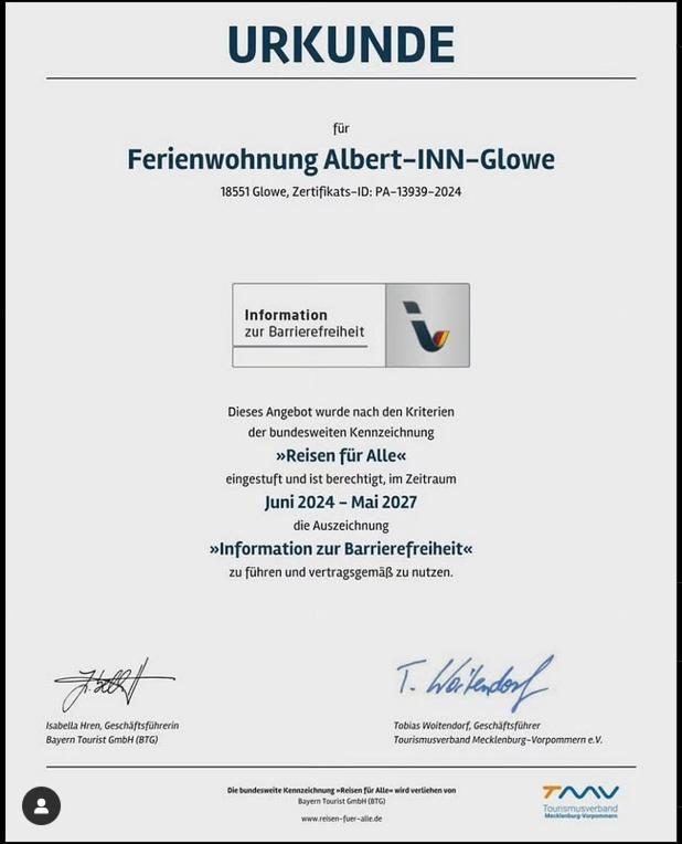 Albert-Inn-Glowe - Barrierefrei & 3 Schlafzimmer & Coworking & Strandkorb-Saisonal & Sauna Im Haus & Fahrraeder Exterior foto
